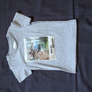 10 Thread, Wish You Was Here, short sleeve, gray, Dinosaur, shirt, size 5/6